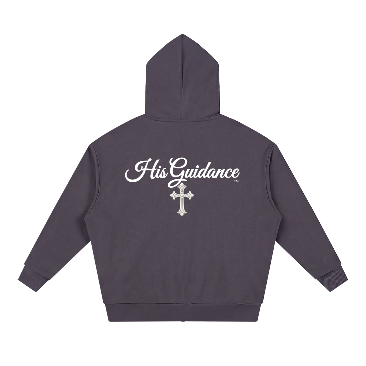 "His Guidance" Unisex Loose Solid Full Zip Hoodie