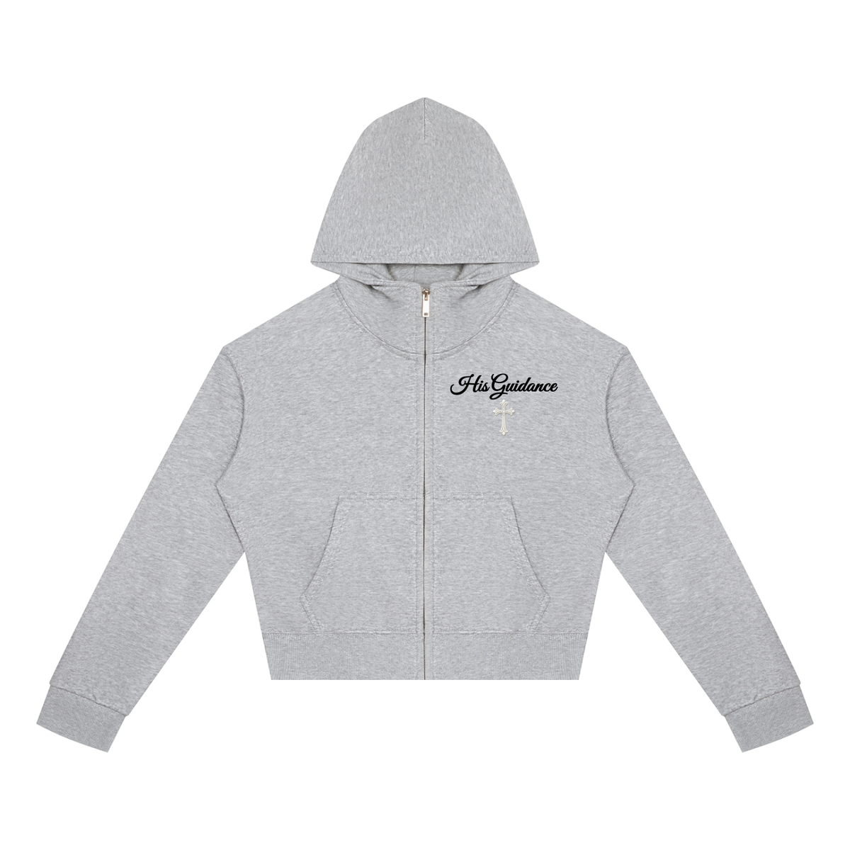 Women's Crop Full Zip Hoodie