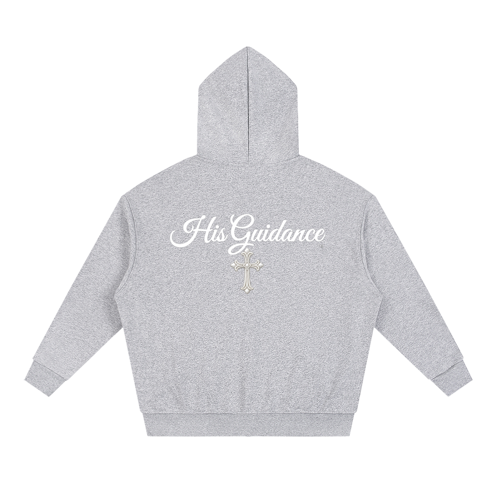"His Guidance" Unisex Loose Solid Full Zip Hoodie