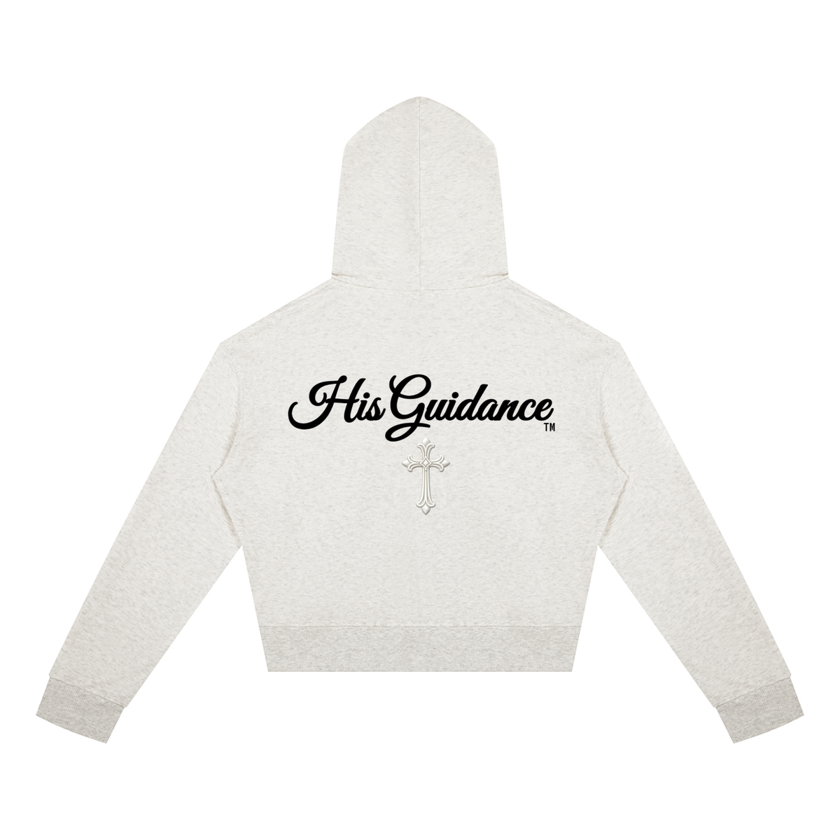 His Guidance Women's Crop Full Zip Hoodie