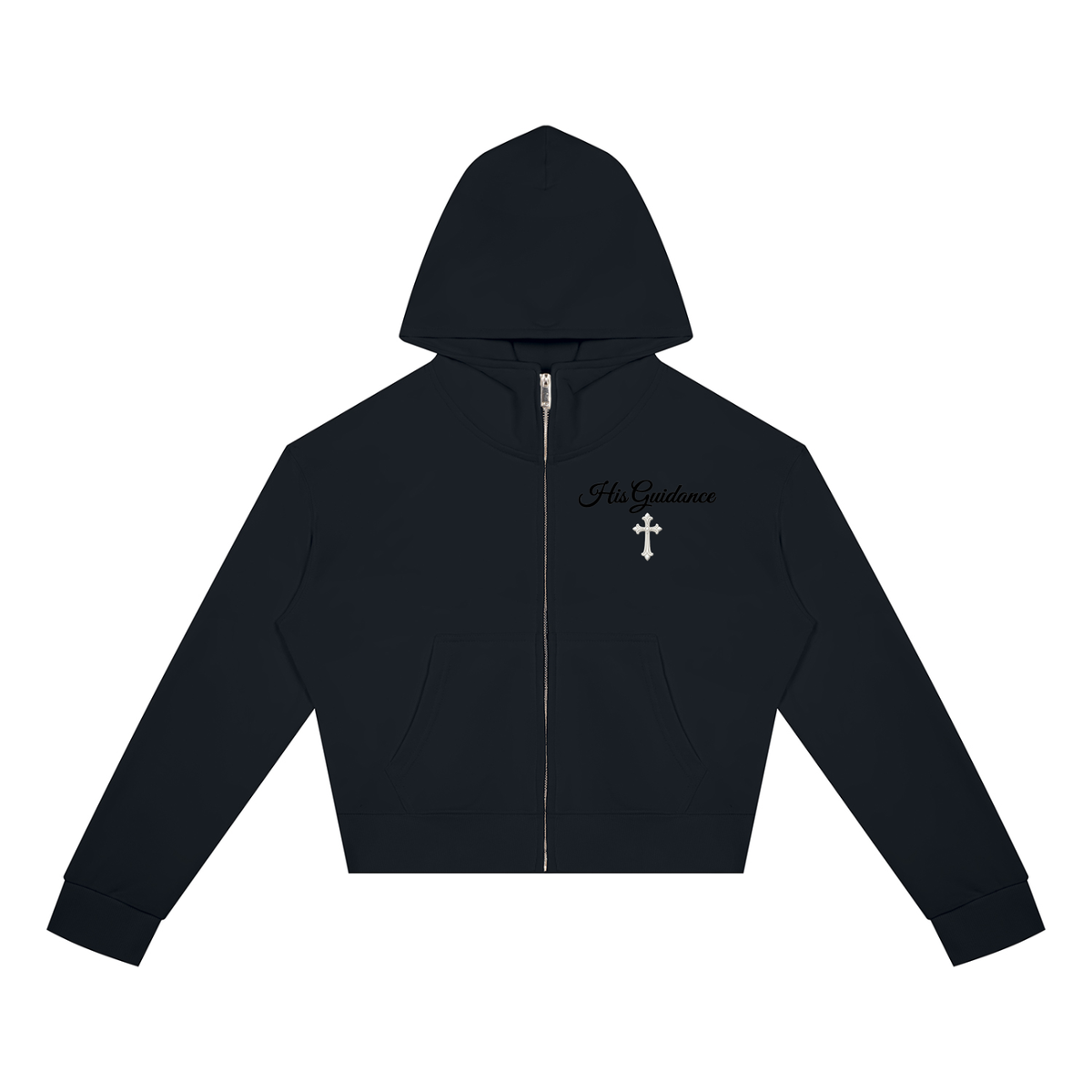 Women's Crop Full Zip Hoodie