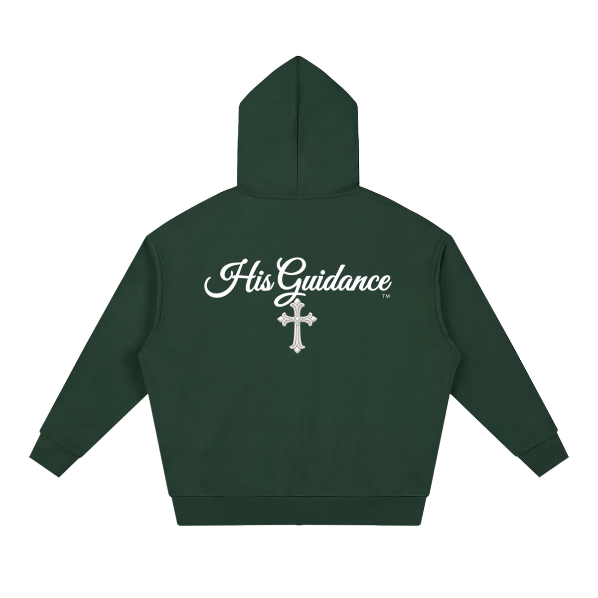 "His Guidance" Unisex Loose Solid Full Zip Hoodie