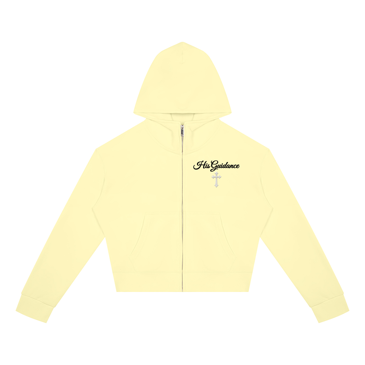 Women's Crop Full Zip Hoodie