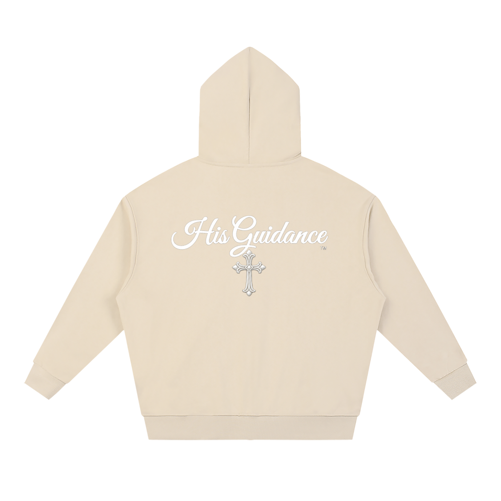 "His Guidance" Unisex Loose Solid Full Zip Hoodie