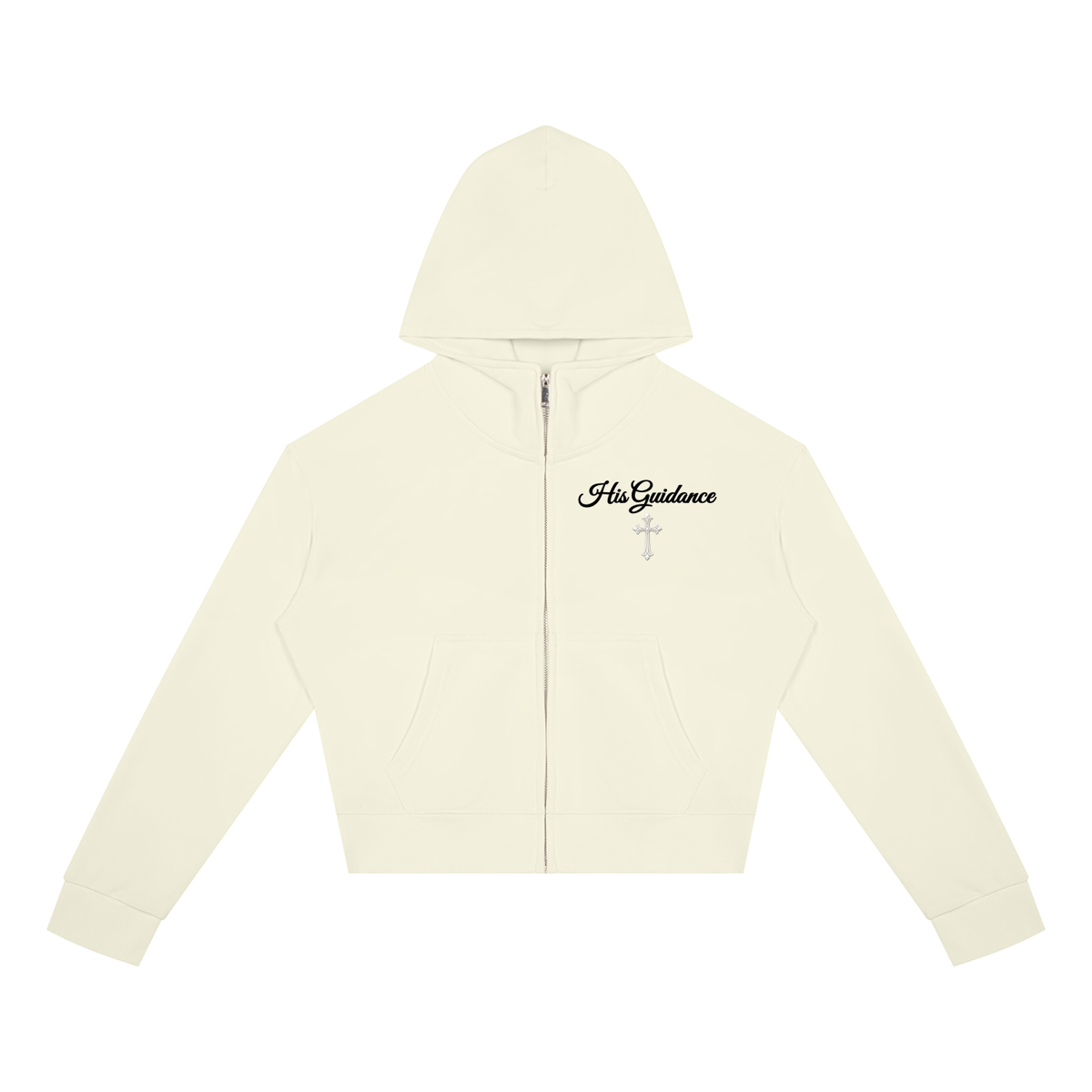 Women's Crop Full Zip Hoodie