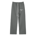 "His Guidance" Unisex Solid Color Fleece Straight Leg Pants.