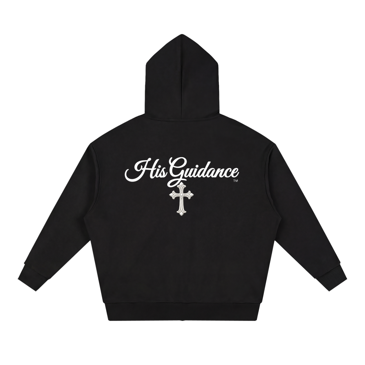 "His Guidance" Unisex Loose Solid Full Zip Hoodie