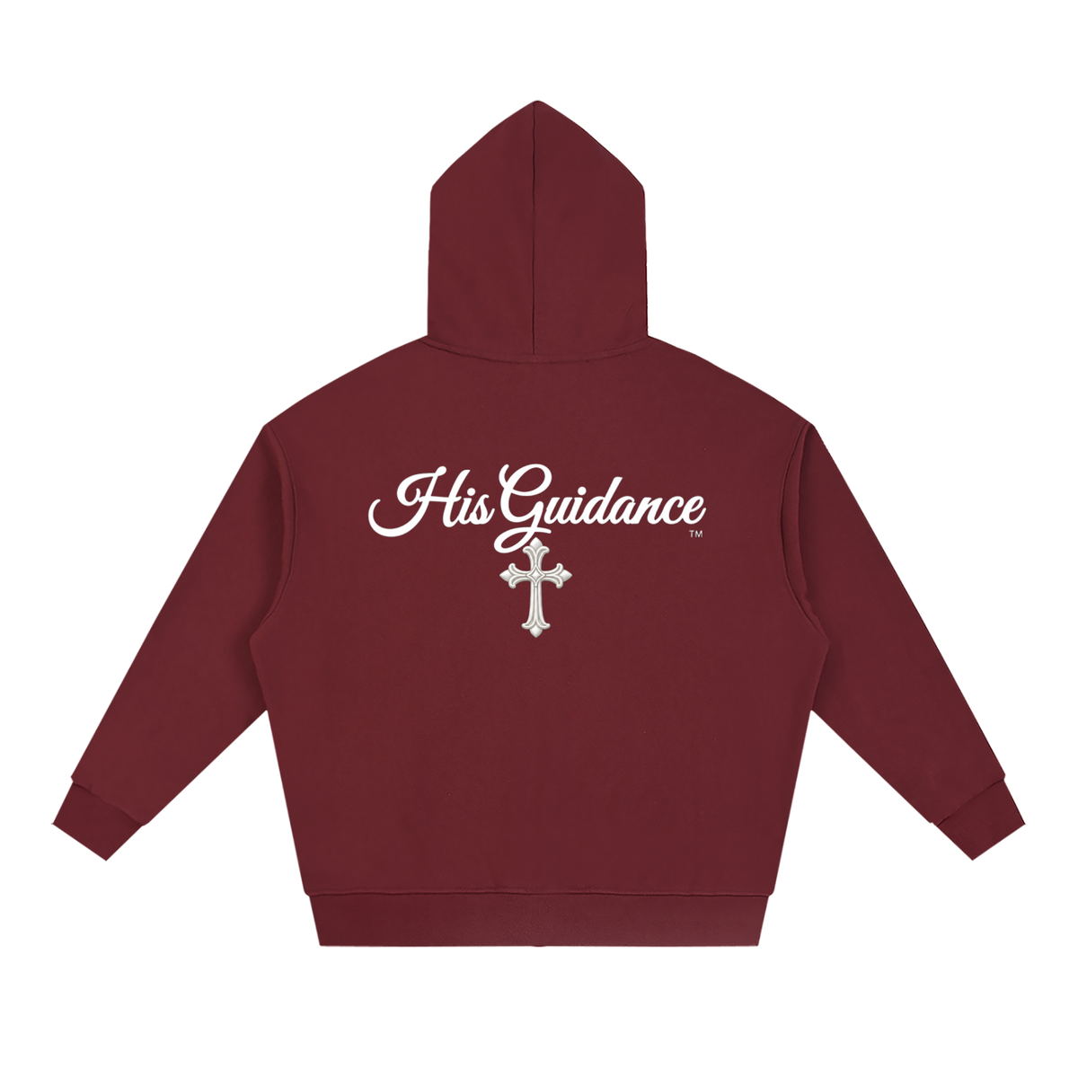 "His Guidance" Unisex Loose Solid Full Zip Hoodie