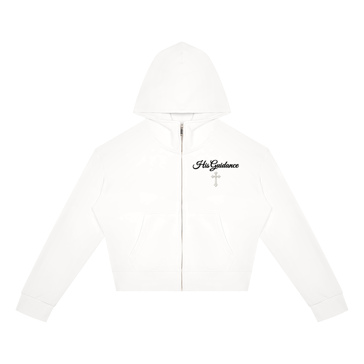 Women's Crop Full Zip Hoodie
