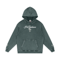 "His Guidance" Snow Washed Loose Cotton Hoodie (Cross on Sleeves)