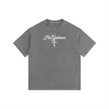 "His Guidance" Vintage Washed Oversized Cotton T-Shirt (White Font)