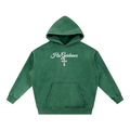 "His Guidance" Snow Wash Fleece Oversize Hoodie (White Font)
