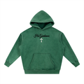 "His Guidance" Snow Wash Fleece Oversize Hoodie (Black Font)