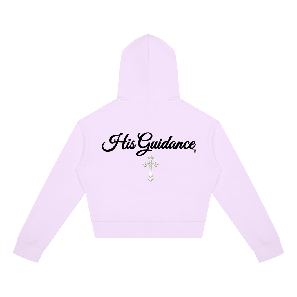 Women's Crop Full Zip Hoodie