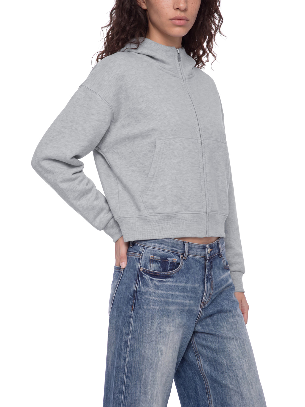 His Guidance Women's Crop Full Zip Hoodie